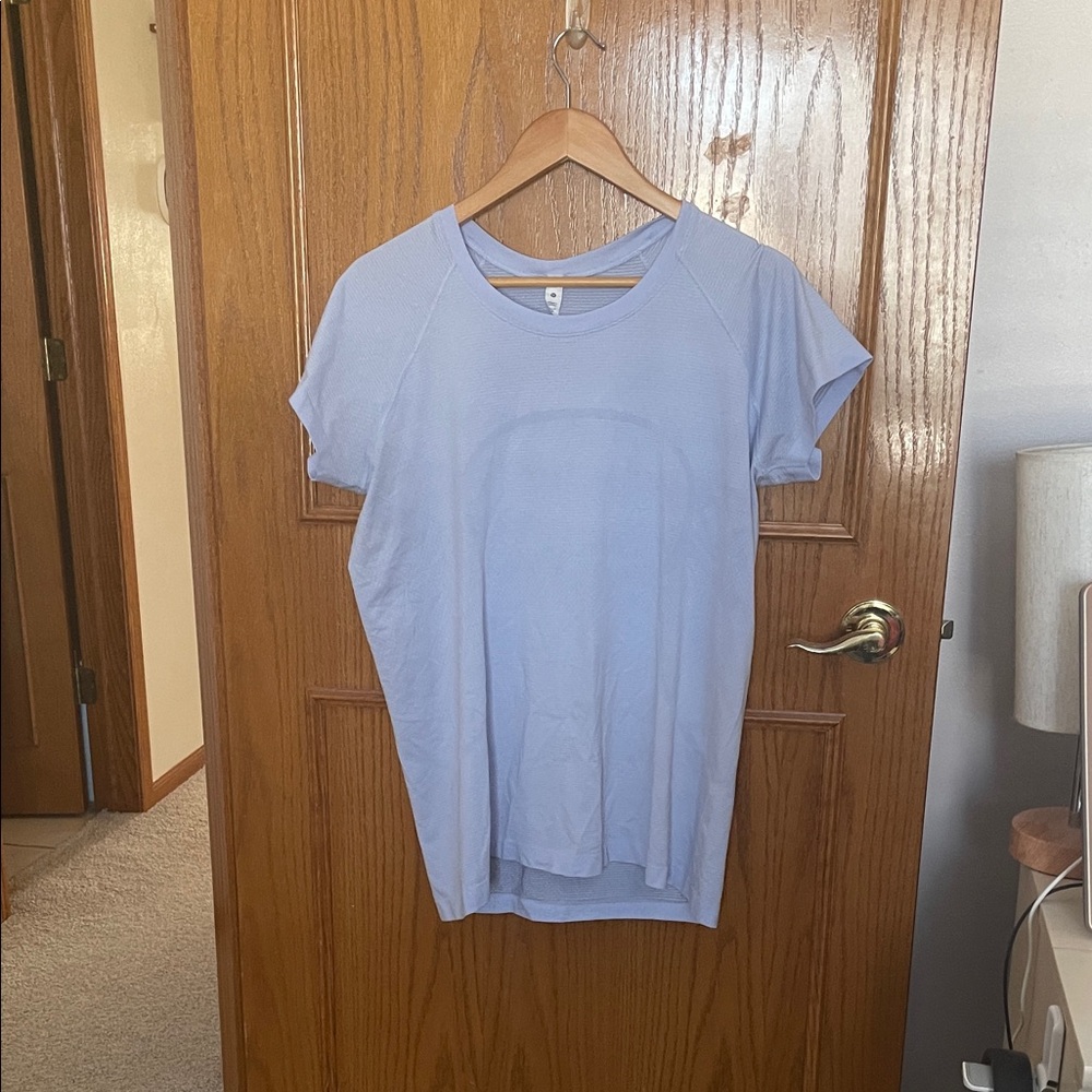 lululemon athletica Pastel Blue Swiftly Short Sleeve Tee